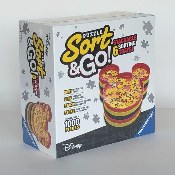 New sealed Ravensburger-Mickey Mouse Sort & Go Puzzle Stacking Sorting Trays - Picture 11 of 13
